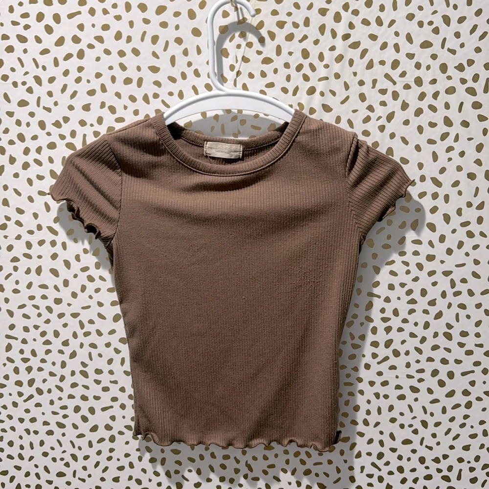 ALTARD STATE BROWN BABY TEE WOMENS XS
